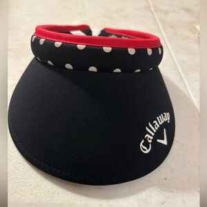 Callaway Black Visor with Red Accents